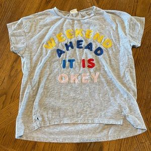 Zara Girls Weekend Ahead t-shirt, size 10 cm 140